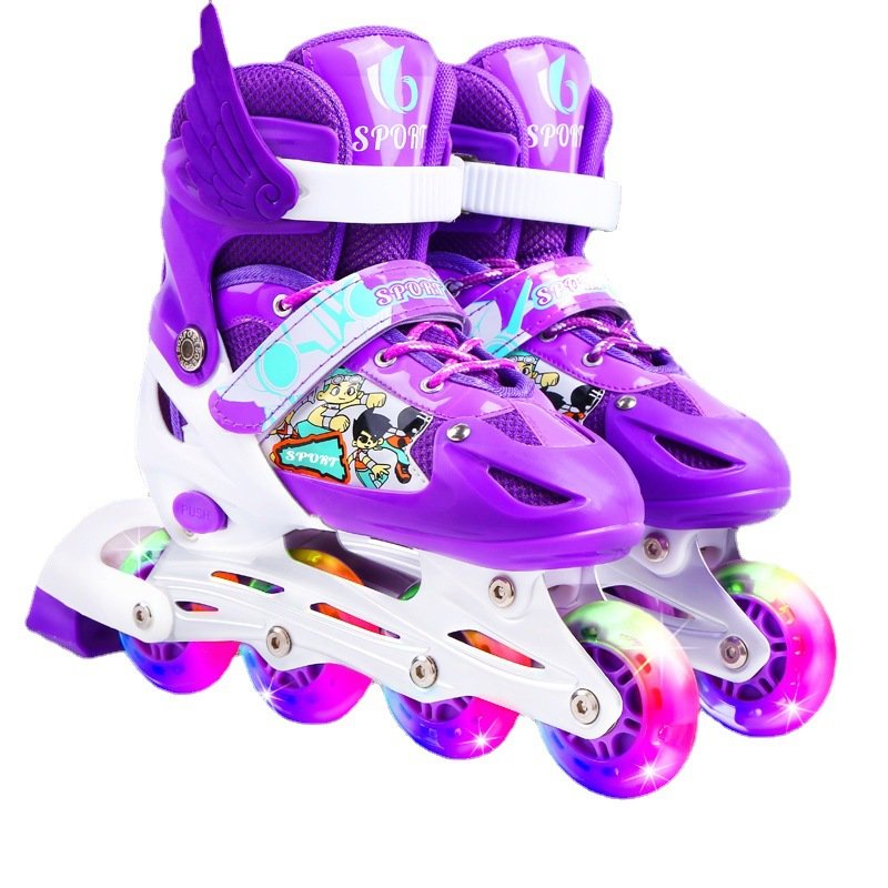 Slipped skates for girls and boys aged 3-4-5-6-8-9-10-12