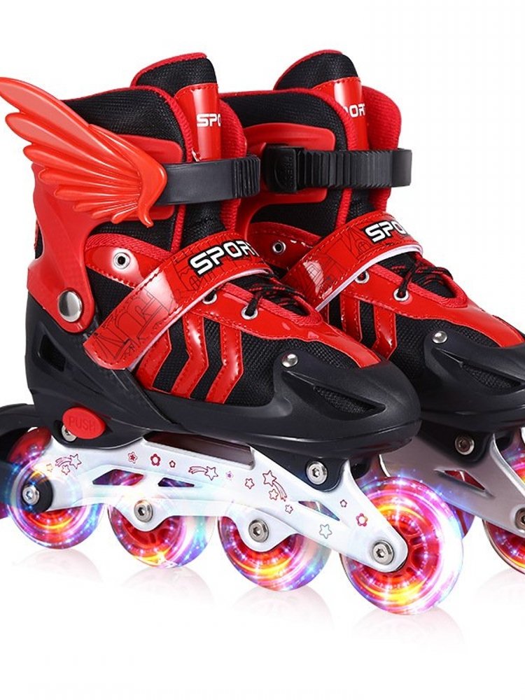 Decannon's new child skater suit, male and female, straight-on-wheel roller skater slipper