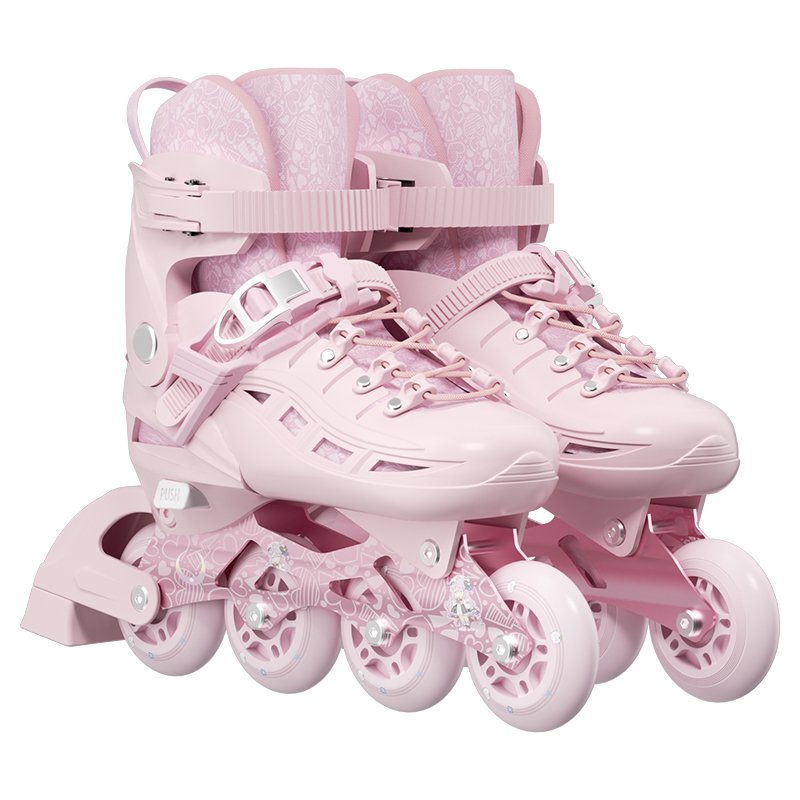Dica, Nano skates girl's roller skates kid beginners' specialty straight in ice for 6-12 year old girls and boys