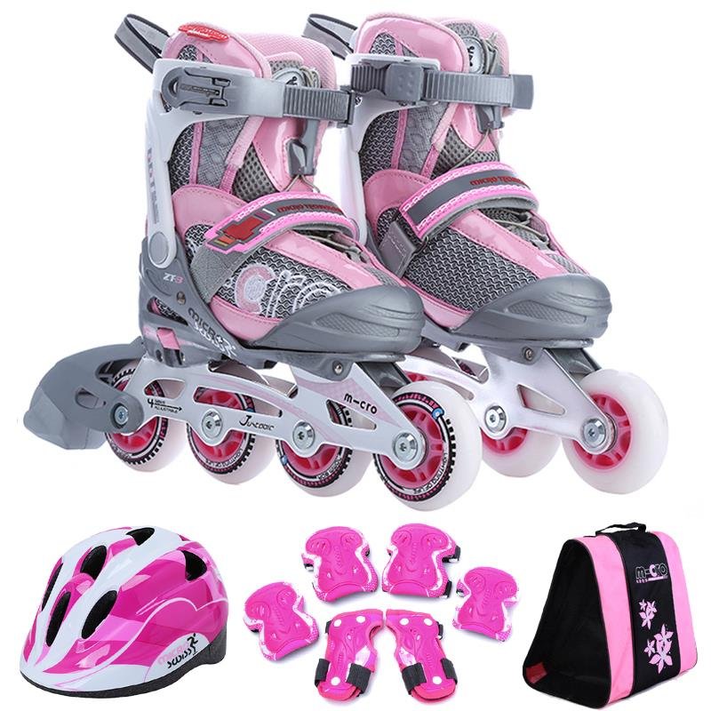 2024 m-Zcro children ' s roller skates, straight-on-Ri-Ri, primary-school skating boy