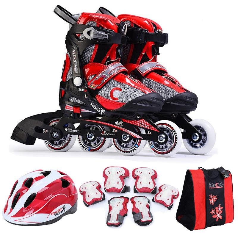 2024 m-Zcro children ' s roller skates, straight-on-Ri-Ri, primary-school skating boy