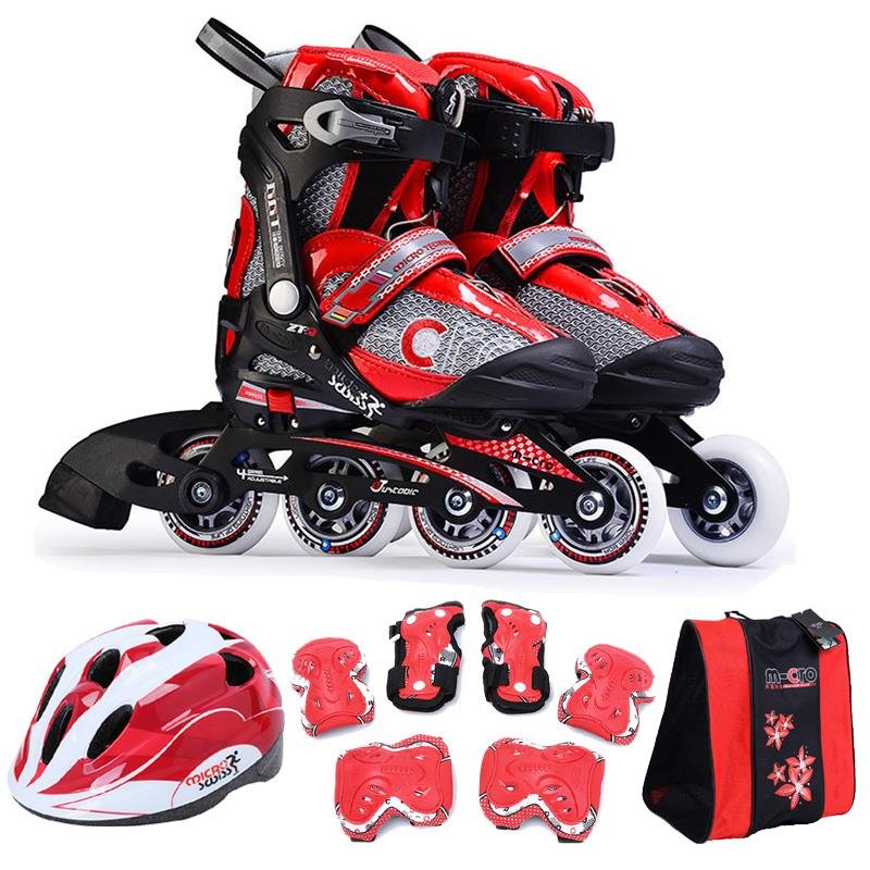 2024 m-Zcro children ' s roller skates, straight-on-Ri-Ri, primary-school skating boy