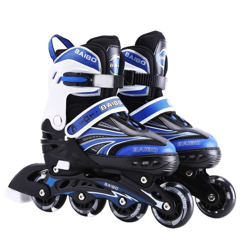 Students' roller skates, boys and girls' skates, children's roller skates with kids in high school