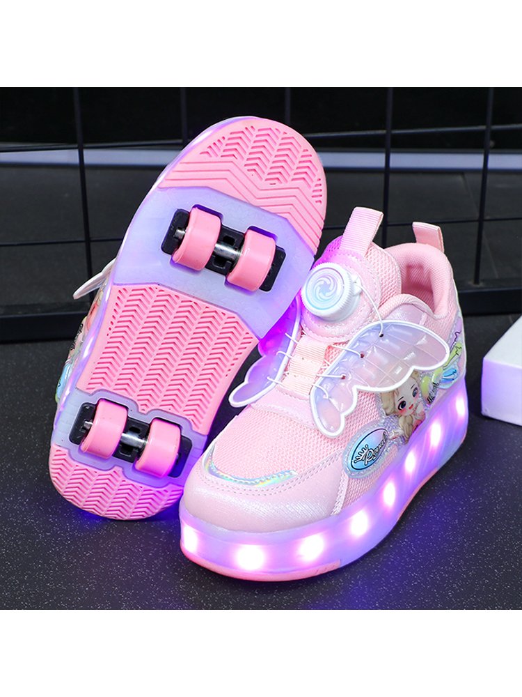 Children's Roller Shoes Girl Summer 2024 new girl four-wheel skating skate princesses can walk away in stealth