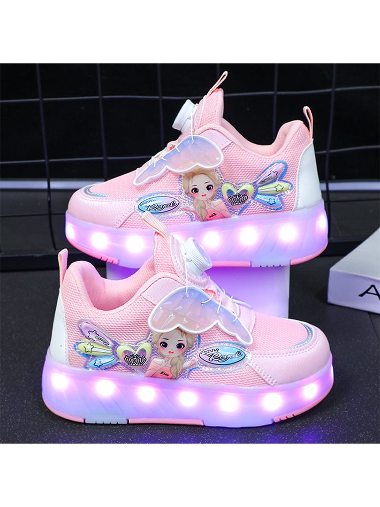 Children's Roller Shoes Girl Summer 2024 new girl four-wheel skating skate princesses can walk away in stealth