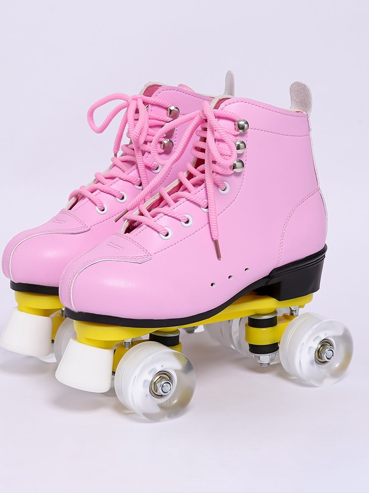 New adult pair of skates, four-wheeler skating shoes, adult male and female