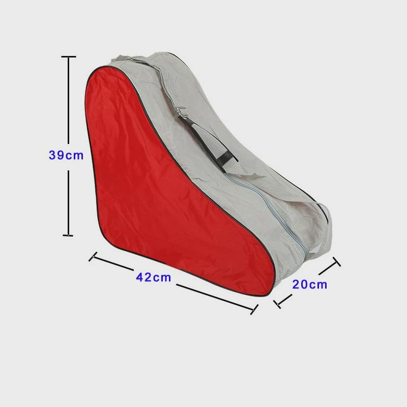 Triangular wheel slipper bag, one-shoulder bag, skating back bag, skating skates for children in a dryer ice skater