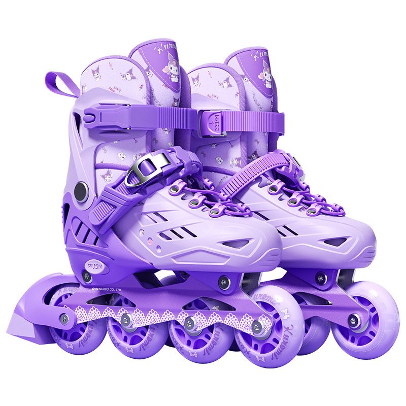 Three-Little Goose Skating Shoes with a Melody Girl