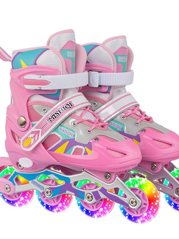 Decanon skates full of 3-5-6-8-10-year-olds, straight-line skates for boys