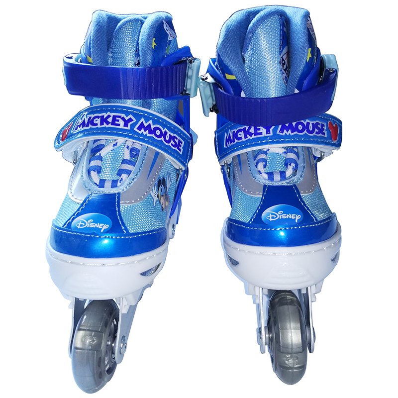 DISNEY CHILDREN'S ROLLER SKATE SUIT ADJUSTS THE SIZE AND SIZE OF THE PU FLASH WHEEL'S NEW, OLD AND RANDOM