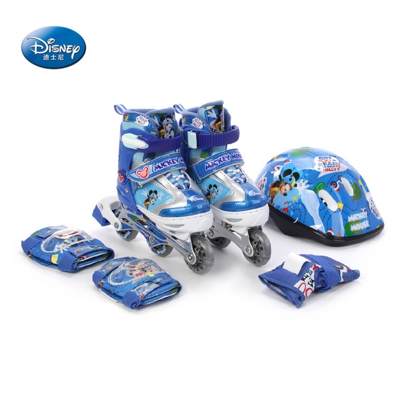 DISNEY CHILDREN'S ROLLER SKATE SUIT ADJUSTS THE SIZE AND SIZE OF THE PU FLASH WHEEL'S NEW, OLD AND RANDOM