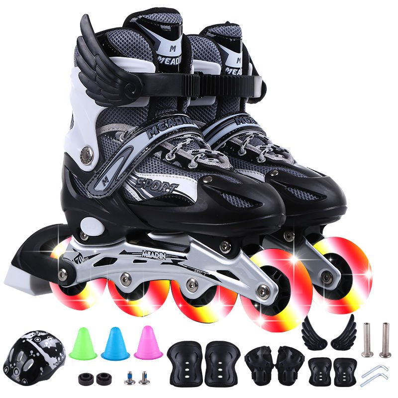 Decannon skates children with kids in skates, boys and girls in rollers