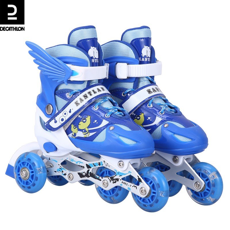 Dica roller skates, three-wheeled children's beginners, four-wheeled dry skates, men and women