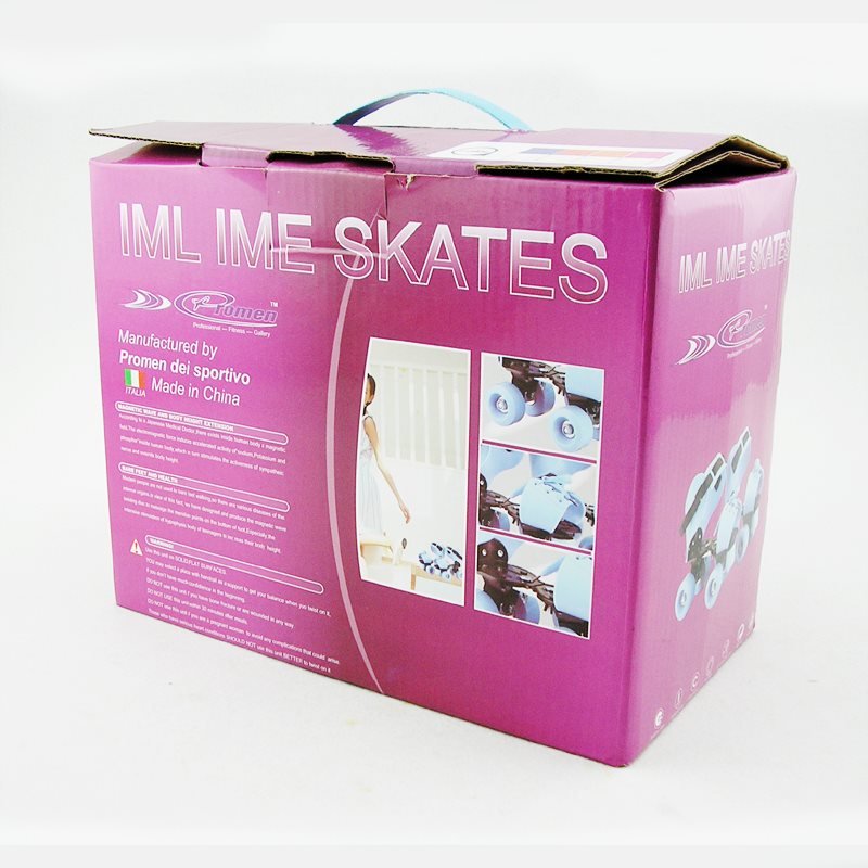Two roller skates, four wheels of skate skates, kids' rollers, skates, metal racks