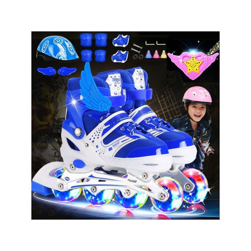 Skating slipper boy and girl, in a roller skater pair, six to 12 years old