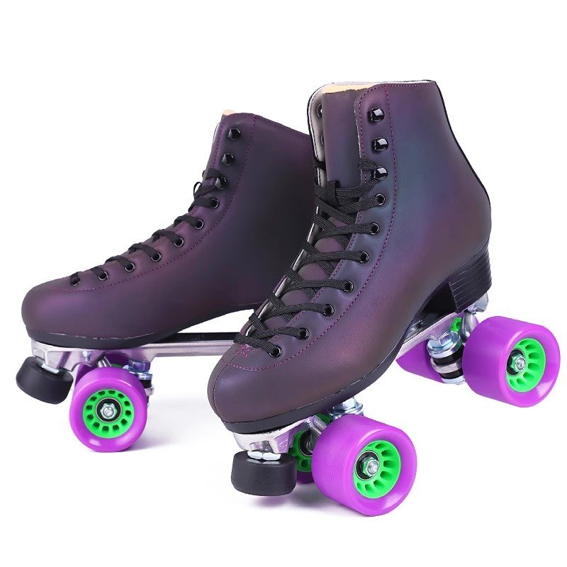 FOUR-WHEELED COLORED SUPERFLUORINATED SKATING PU WHEEL