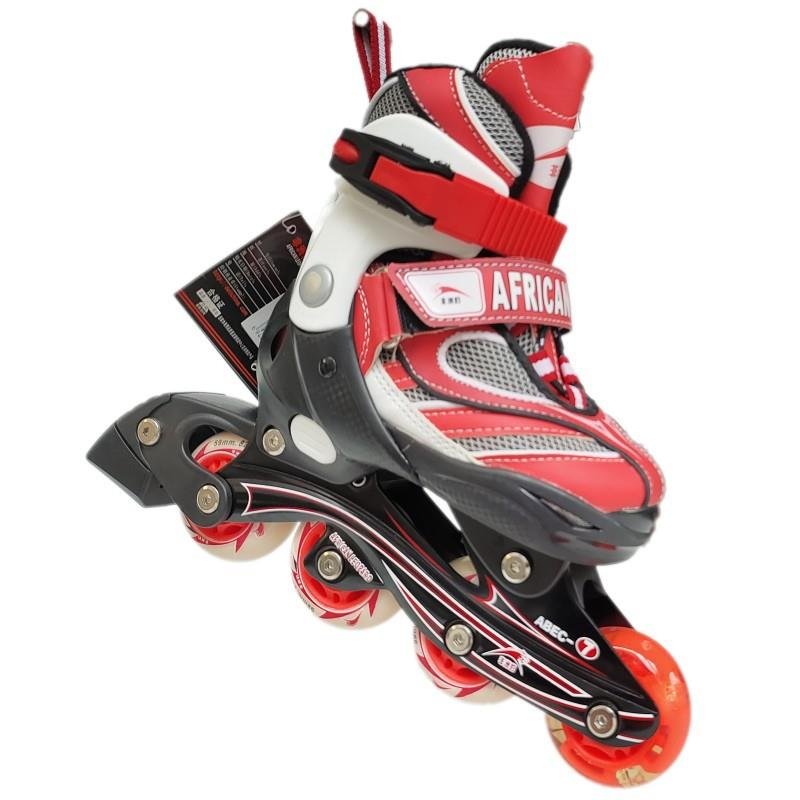 FOREIGN TRADE IN CHEETAH BABY ROLLER SKATES STRAIGHT OUT OF SMOOTH SKATES PU DRY SKATES ADJUSTABLE BREAKERS