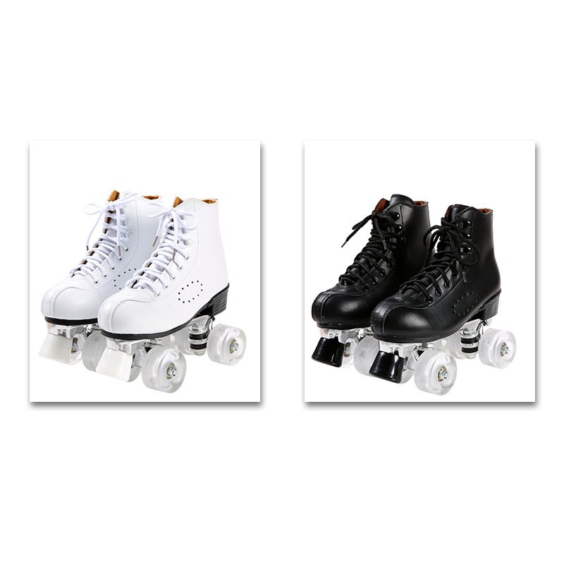 A four-wheeler, two-wheeled, adult-specialized roller skater