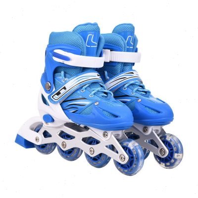 High-level beginner boy skate boy girl, girl and boy, four-wheeled double-sliding straight row, 6-12-year-old