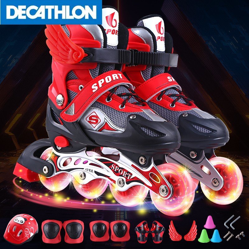 Decanon's real skater children are all skating skating skates and dry-sleeved
