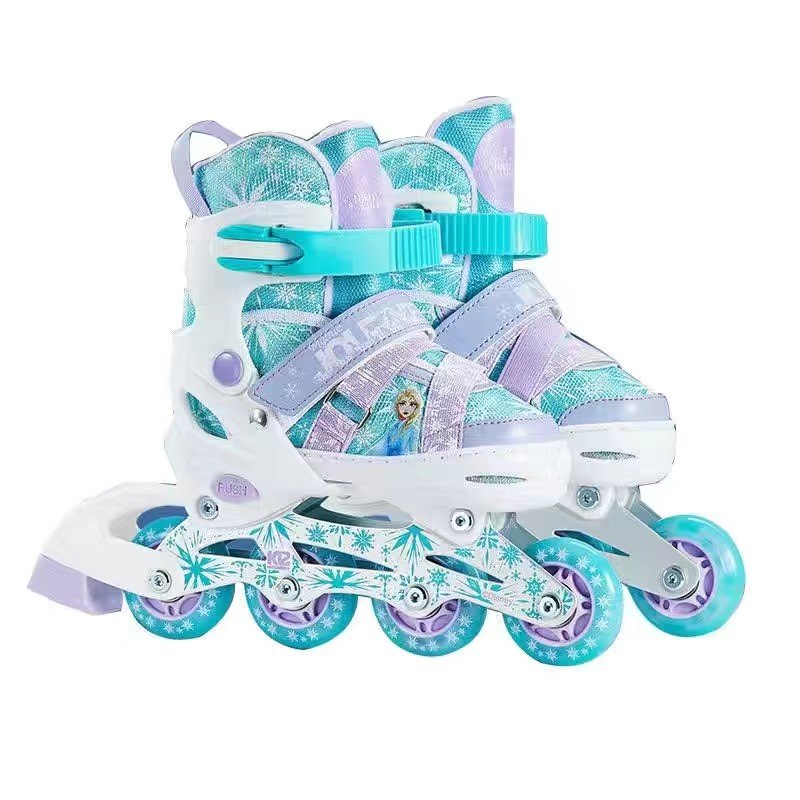 Disney Disney Slipper Children's First Learn to regulate the ice skate suit with a princess skating