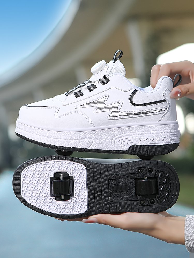 New ones, girls in spring and summer, two-wheeler shoes, boys and boys can ski 6-12 single-wheel invisibility