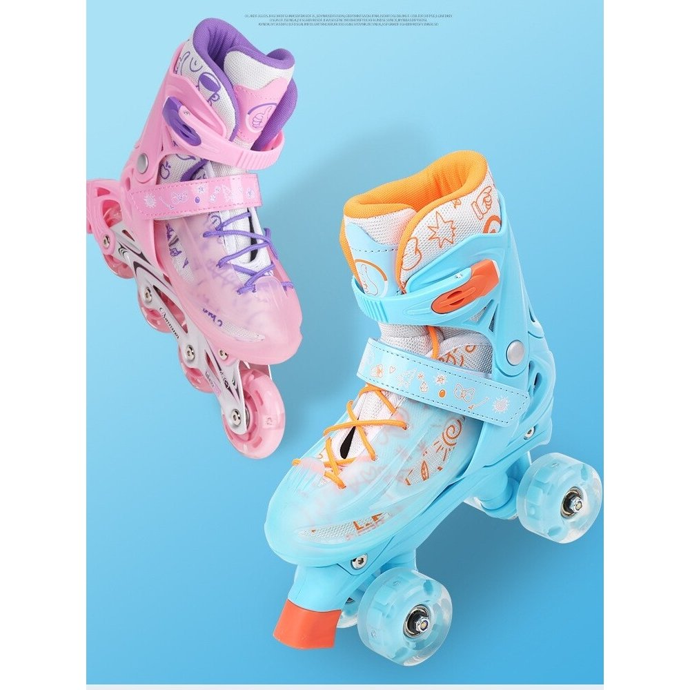 Decannon, two-to-a-child skater, four-wheeler skater girl's first class