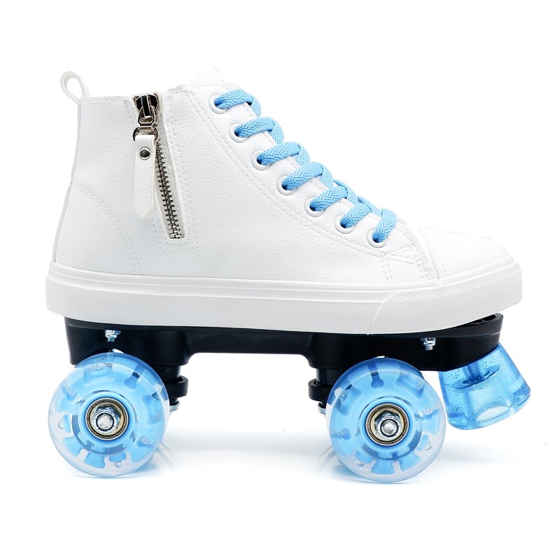 New zipper pair of skates, man and woman, four rounds of skating, man and woman