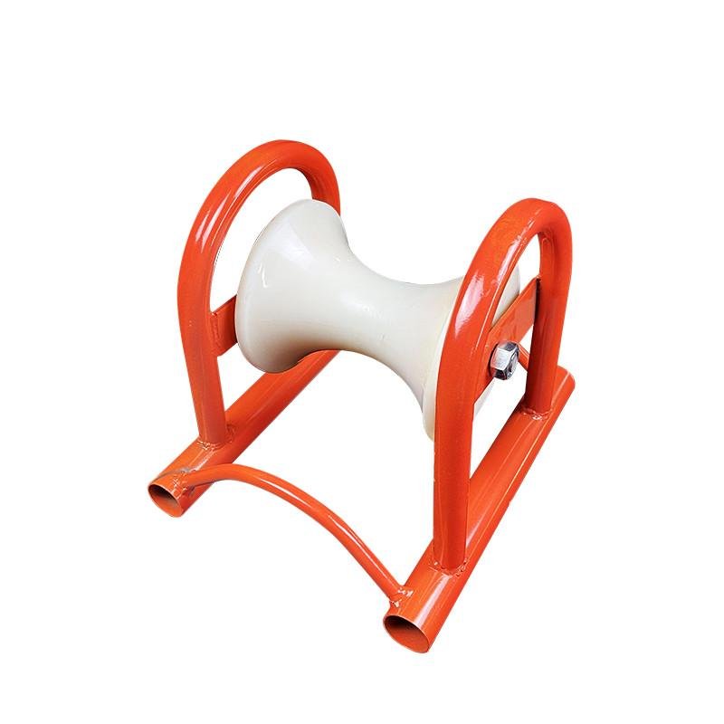 Wire-laying wheel-turned, straight to the well-gated bridge plate with the nylon power roller