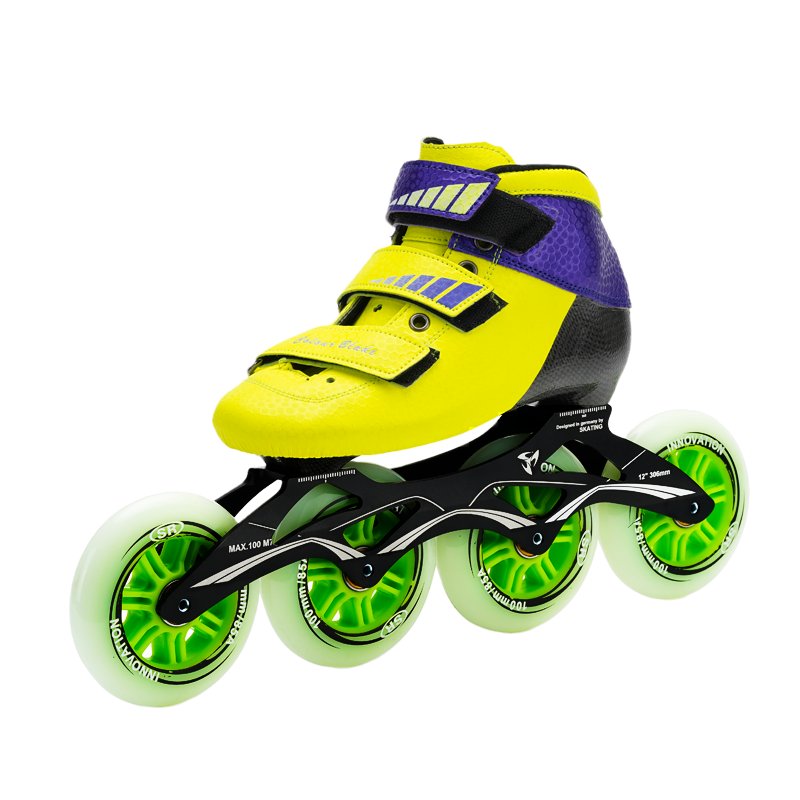 Three rounds of high-end carbon-fibre skates regulated by the professional speed of children's skis