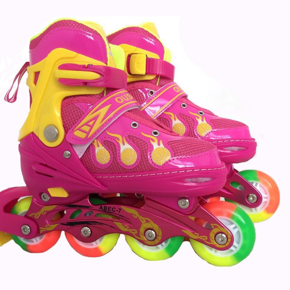 The cross-border product is all-soft-wired, child skater slippers are all-lighted, aluminum slab
