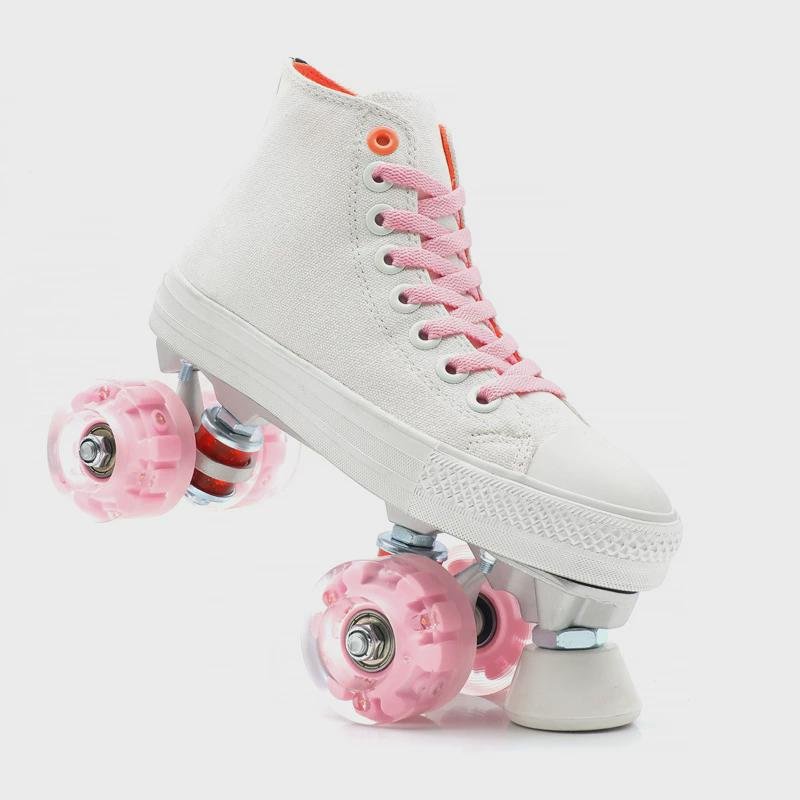 Aluminum-painted skates for both male and female adults