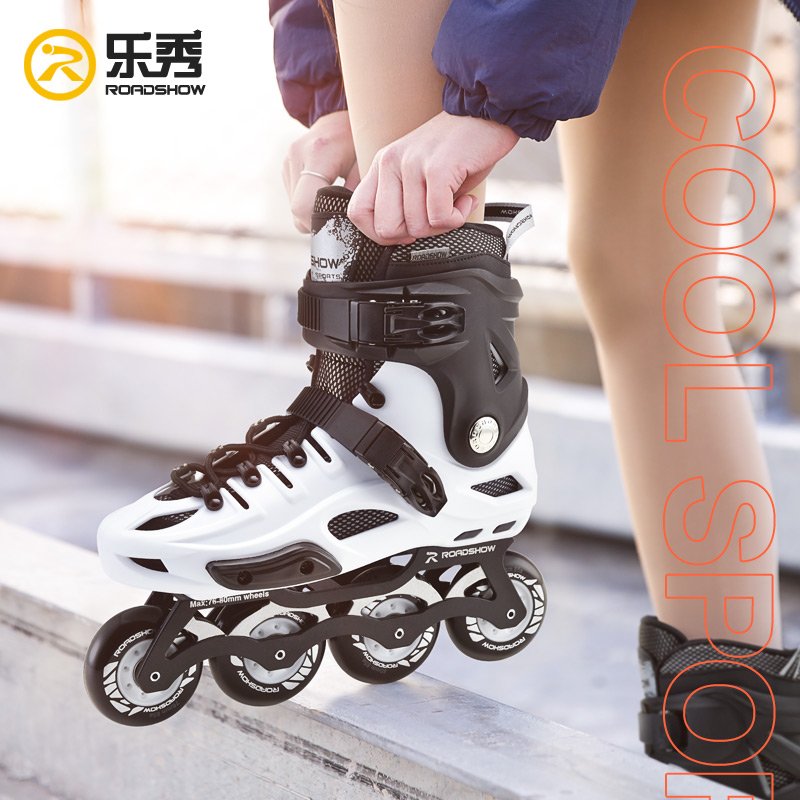 MUSIC SHOW RX4 ROLLER SHOES, ADULT GIRLS AND BOYS, PROFESSIONAL STRAIGHT WHEEL ROLLER SKIPPER