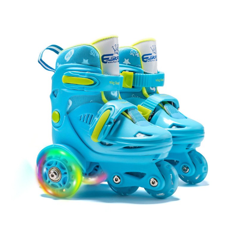 Babies skate-boy beginners, boys and girls, roller skates, blue skates for children aged 3-6