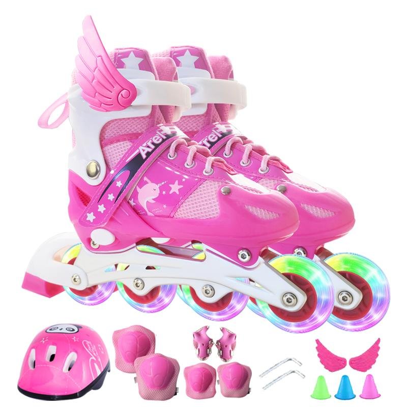 Dicanon skates, boy and girl skates, and straight-shoot skates