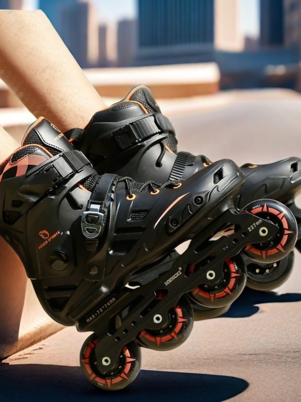 New skates and roller skates, straight skates and dry-shoes