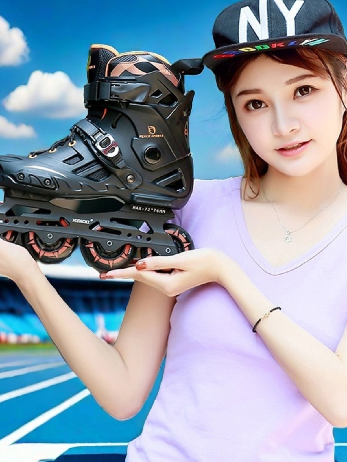 New skates and roller skates, straight skates and dry-shoes