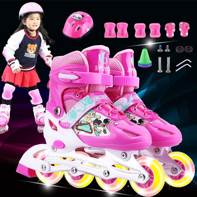 First-class skating shoes for boys and girls 3-4-5-6-10-12 years