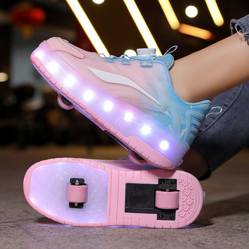 The girl from McNicks, the girl with the shoes, the girl with the luminous skates