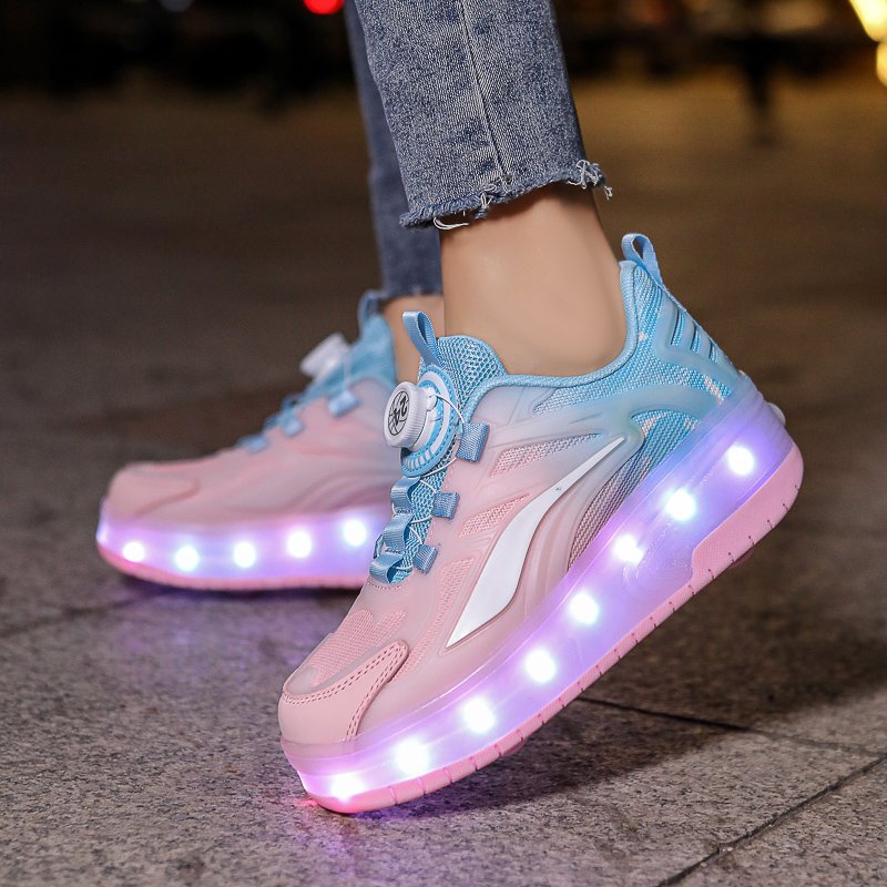The girl from McNicks, the girl with the shoes, the girl with the luminous skates