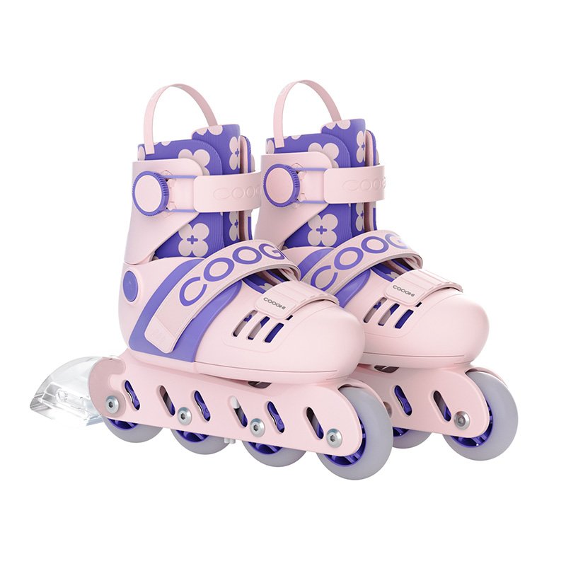 3-YEAR-OLD BOY, 3-YEAR-OLD GIRL, HIGH-SPEED COOGHI, ON R2 CHILDREN'S ROLLER SKATES