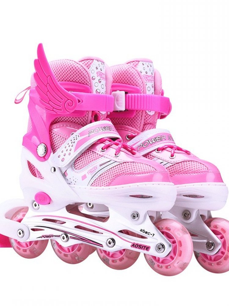 Decannon's real flash and straight-on-roller skates