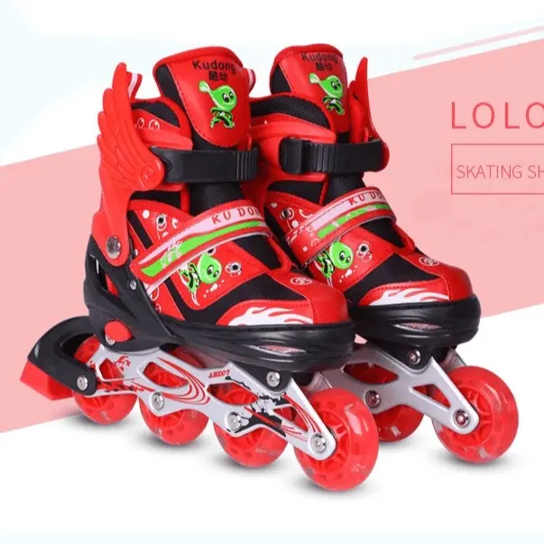Skating skates for children, full-blue pairs of skating shoes for boys and girls of all sizes