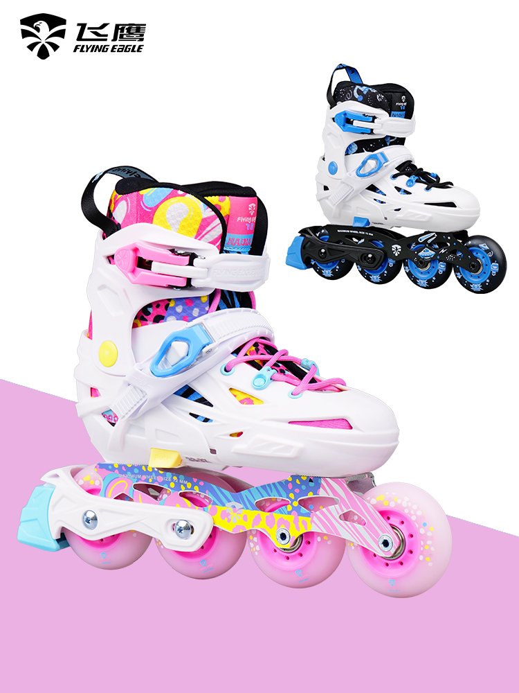 FLYHAWK CHILDREN'S WHEEL SLIPPER NADIA NADIA'S FIRST FLOWER SHOE SKATING BOYS AND GIRLS SPEND FIVE YARDS TO ADJUST