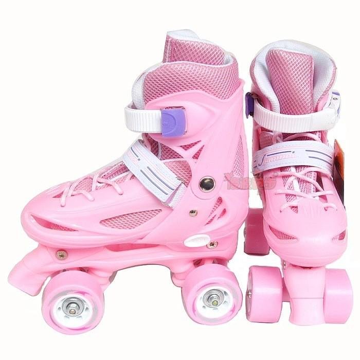 Two roller skates, adult skating shoes, adult roller skates, four-wheeled roller skates