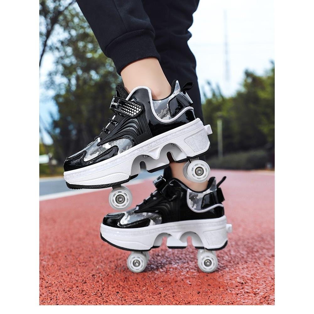 Children's shoe-shoe-shoe-shoe-shoe-shoe-shoe with wheels between the ages of 8 and 15 can be shrunk for girls