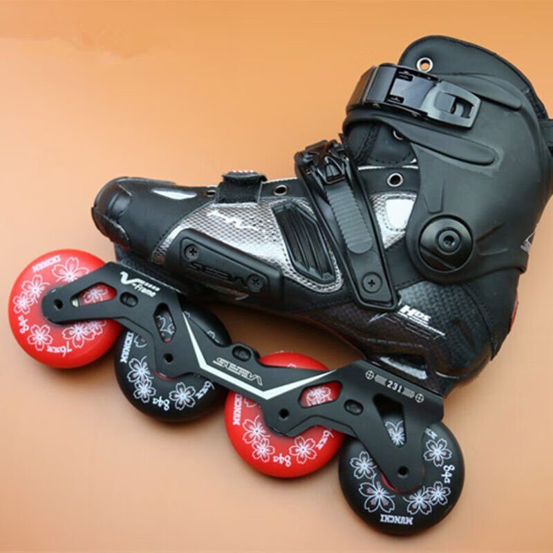 COOL-SHOW WHEEL, FULL-CARRIAGE BRAKES, 84A ROLLER SKATES, SMOOTHER PU ROLLER SKATES