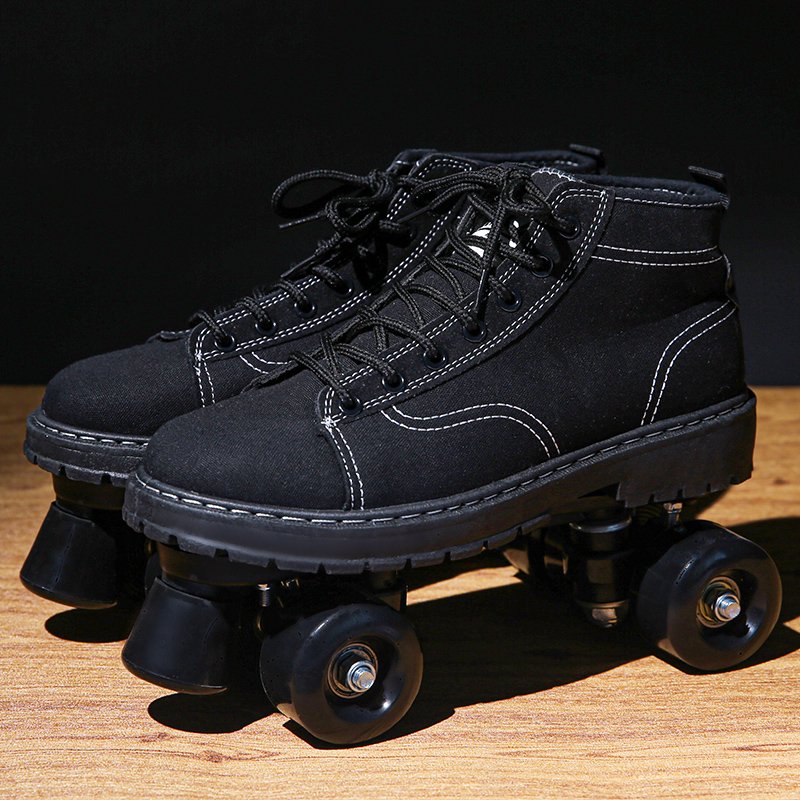 New dims with dry skates, four-wheeled children, adult skater skaters, starter adult skaters
