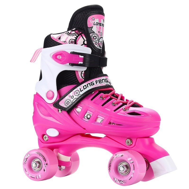 blue and thicker students, double-trip, adult skating skating brake boy, full of rollers