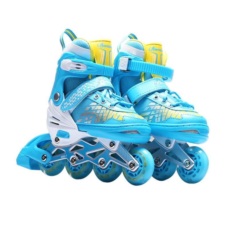 new ones, one-on-one skates, multi-layer protection against bumper-heads, pu-wheeler skates